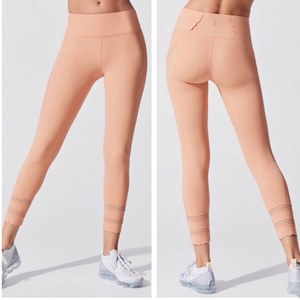 Free People FP Movement Genesis Scalloped Leggings small